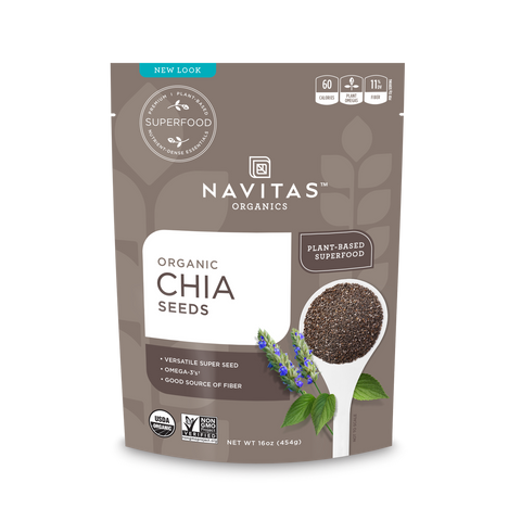 Navitas Naturals Organic Raw Chia Seeds (6x16 OZ)