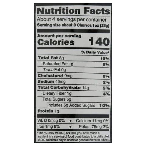 DCRAVE CHURROS ORGL CINM ( 6 X 4 OZ   )