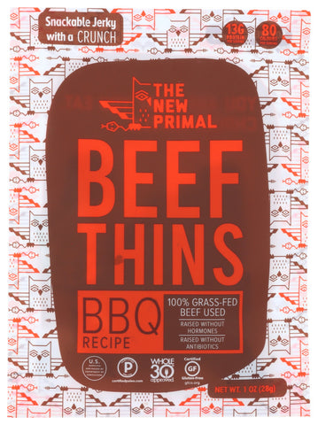 TNP BEEF THINS BBQ PALEO ( 8 X 1 OZ   )