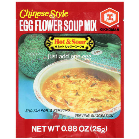 Kikkoman Egg Flower Soup Hot & Sour (12x0.88Oz)