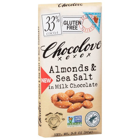 CH LOVE BAR MLK CHOC ALM ( 12 X 3.2 OZ   )