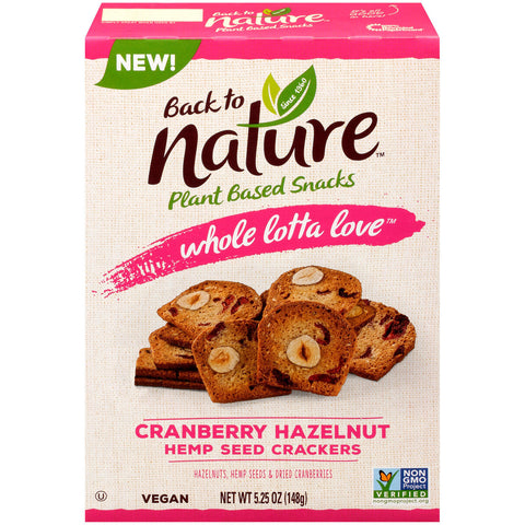 BTN CRNBRY HZLNT CRCKRS ( 6 X 5.25 OZ   )
