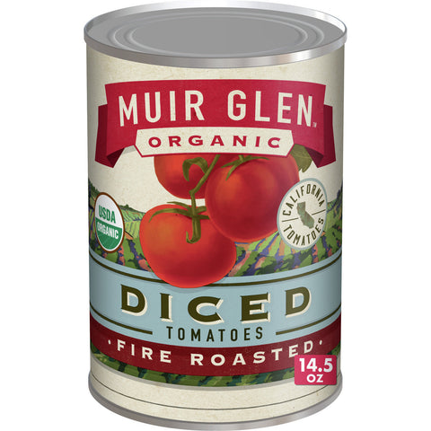 Muir Glen Diced Fire Roasted Tomato (12x14.5 Oz)