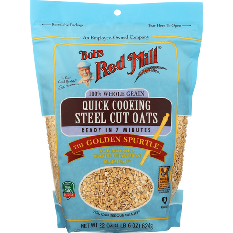 BOBS STEEL CUT QUICK OAT ( 4 X 22 OZ   )