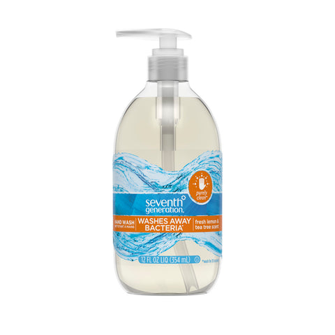 Seventh Generation Purely Clean Hand Wash, Fresh Lemon And Tea Tree (8X12 OZ)