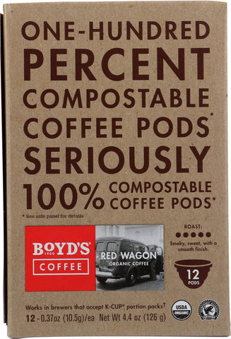 Boyds Coffee Red Wagon Single Cup Pods (6x12 CT)