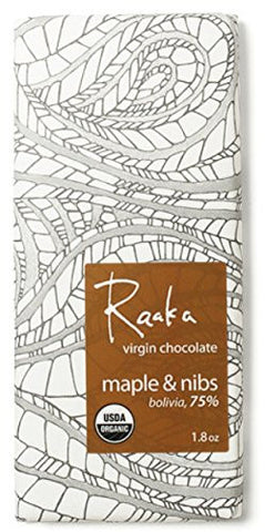 OG2 RAAKA MAPLE NIBS 75% ( 12 X 1.8 OZ   )