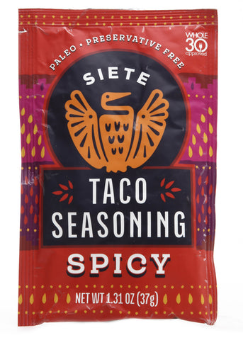 SIETE SPCY TCO SEASONING ( 12 X 1.31 OZ   )