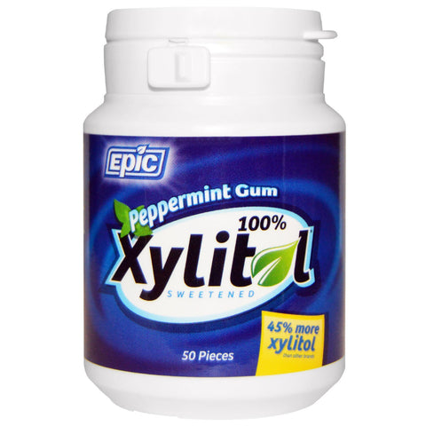 Epic Dental Xylitol Gum Peppermint (1x50 CT)