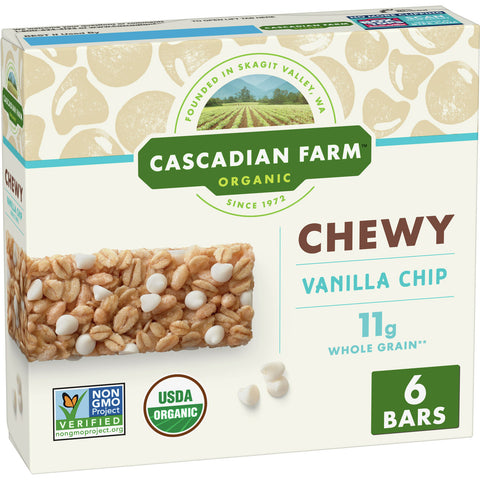 Cascadian Farms Vanilla Chip Granola Bar (12x7.4 Oz)