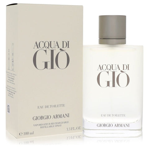 Acqua Di Gio by Giorgio Armani - Eau De Toilette Spray Refillable 3.4 oz