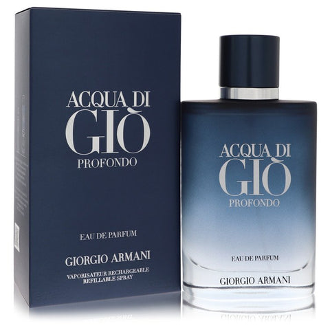 Acqua Di Gio Profondo by Giorgio Armani - Eau De Parfum Spray Refillable 3.3 oz