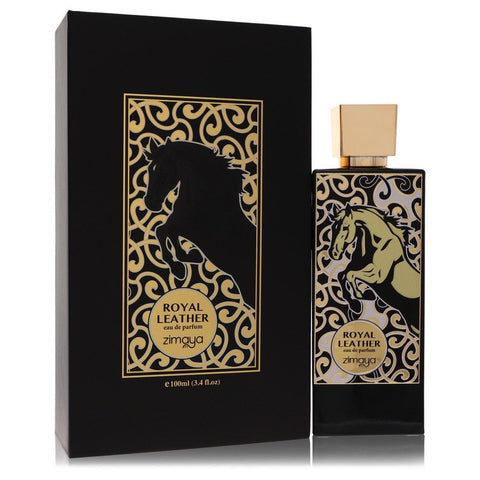 Afnan Zimaya Royal Leather by Afnan - Eau De Parfum Spray (Unisex) 3.4 oz