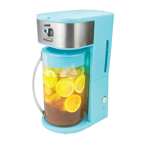 64OZ ICED TEA/CFF MKR BLU