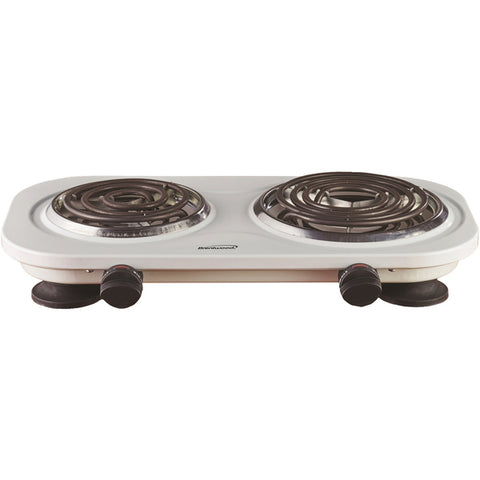 1500W DBL BURNER BLK