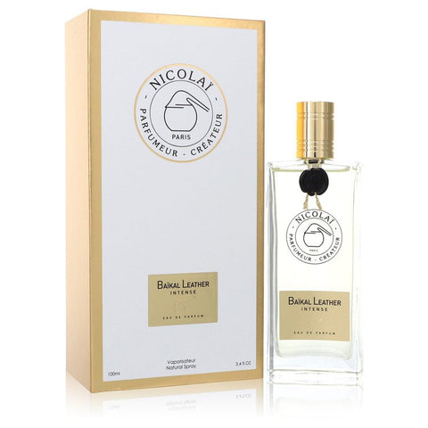 Baikal Leather Intense by Nicolai - Eau De Parfum Spray (Unisex) 3.4 oz