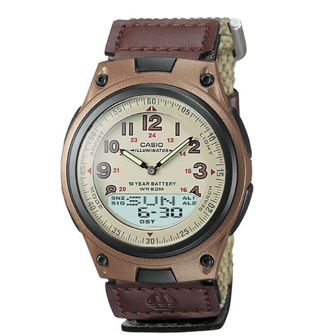 Casio Men's AW80V-5BV World Time DataBank 10-Year-Battery Watch