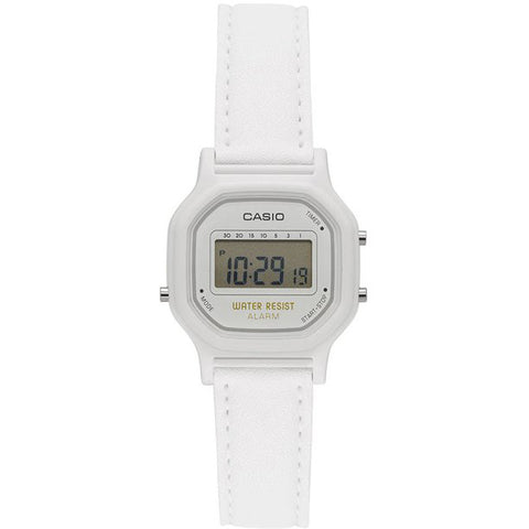 Casio Women's 'Classic' Quartz Resin Casual Watch, Color White (Model: LA-11WL-7ACF)