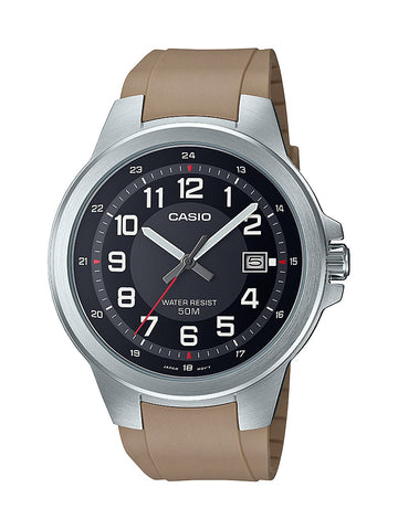 Casio Men's MTPE190-1BV Military Analog Tan Resin Strap Watch