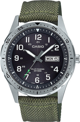 CASIO MTPS120L-3AV Diver Inspired Solar Analog Watch