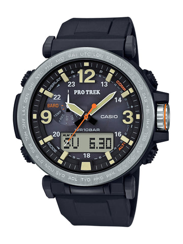 Casio Men's PRG-600-1CR Pro Trek Quartz Resin and Silicone Casual Watch