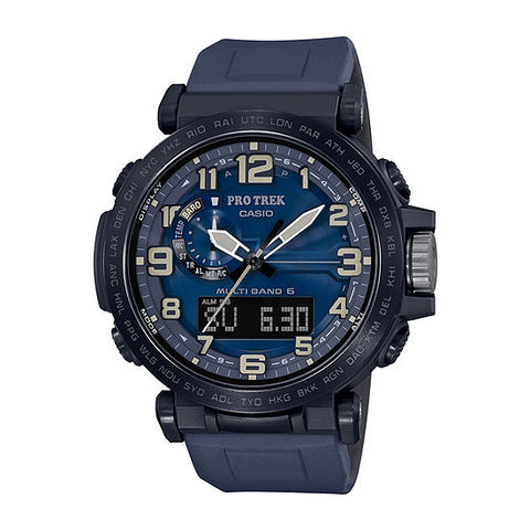 Casio Pro Trek Men's Atomic Time Blue Strap Watch