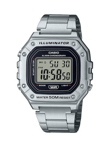 Casio Men's Classic Digital Quartz Stainless Steel Watch