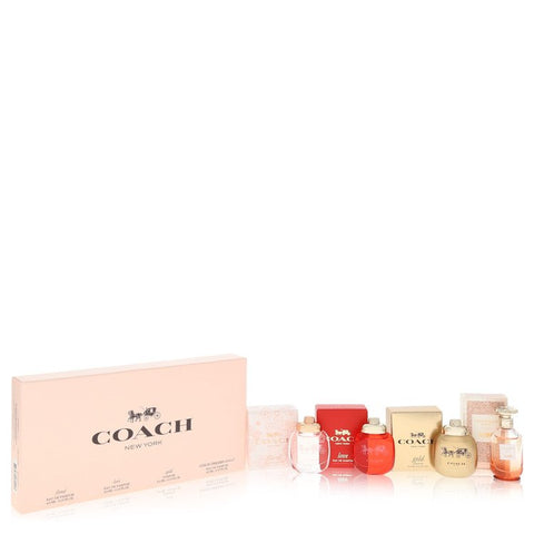 Coach by Coach - Gift Set -- Coach Floral .15 oz Mini EDP + Coach Love .15 oz Mini EDP + Coach Gold .15 oz Mini EDP + Coach Dreams Sunset .15 oz Minni EDP