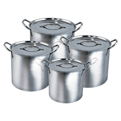 4PC SS STOCK POT SETS