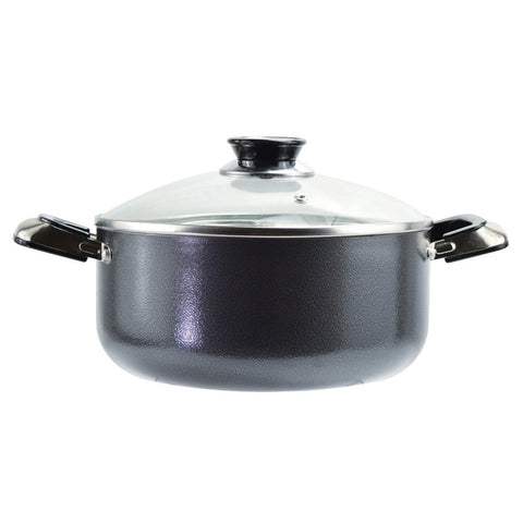 5QT STOCK POT W/GLASS LID