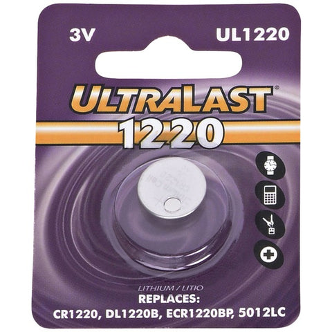 3V LITH COIN BATTERY 559 UL1220 CR1220 Lithium Coin Cell Battery