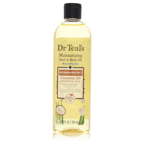 Dr Teal's Moisturizing Bath & Body Oil by Dr Teal's - Nourishing Coconut Oil with Essensial Oils, Jojoba Oil, Sweet Almond Oil and Cocoa Butter 8.8 oz