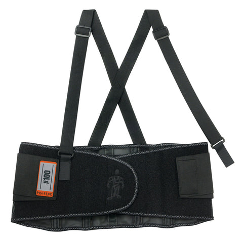 LOW PROFILE SUPPORT BELT 690 ProFlex(R) 100 Spandex Back Brace for Lower Back, Adjustable, Removable Straps (Medium)