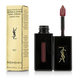 Yves Saint Laurent Rouge Pur Couture Vernis A Levres Vinyl Cream Creamy Stain - # 407 Carmin Session  --5.5ml/0.18oz By