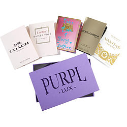 Purpl Lux Subscription Box For Women By  Coach & The One & Peace Love & Juicy Couture & Vanitas Versace & Cartier Baiser