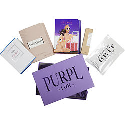 Purpl Lux Subscription Box For Women By  $valentino New - $escada Marine Groove - $eau De Cartier Vetiver Bleu - $l'eau