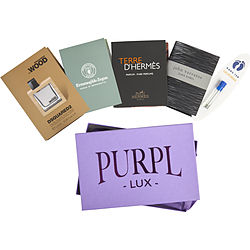 Purpl Lux Subscription Box For Men By  $he Wood - $terre D'hermes - $hang Ten California - $john Varvatos Dark Rebel - $