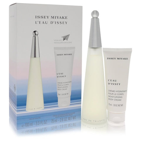 L'EAU D'ISSEY (issey Miyake) by Issey Miyake - Gift Set -- 3.3 oz Eau DeToilette Spray + 2.6 oz Body Cream