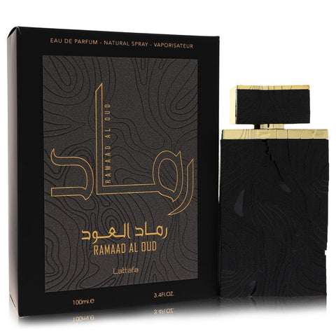 Lattafa Ramaad Al Oud by Lattafa - Eau De Parfum Spray (Unisex) 3.4 oz