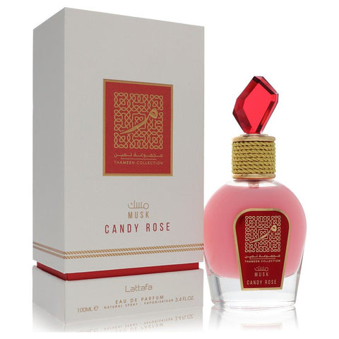 Lattafa Musk Candy Rose by Lattafa - Eau De Parfum Spray (Unisex) 3.4 oz