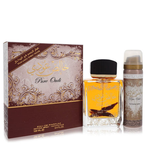 Lattafa Pure Oudi by Lattafa - Eau De Parfum Spray Plus 1.7 oz Deodorant 3.4 oz