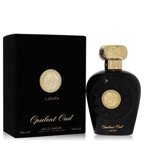 Lattafa Opulent Oud by Lattafa - Eau De Parfum Spray (Unisex) 3.4 oz