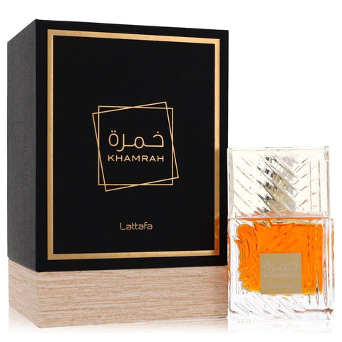 Lattafa Khamrah by Lattafa - Eau De Parfum Spray (Unisex) 3.4 oz