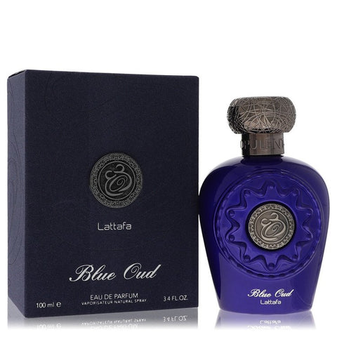 Lattafa Blue Oud by Lattafa - Eau De Parfum Spray (Unisex) 3.4 oz