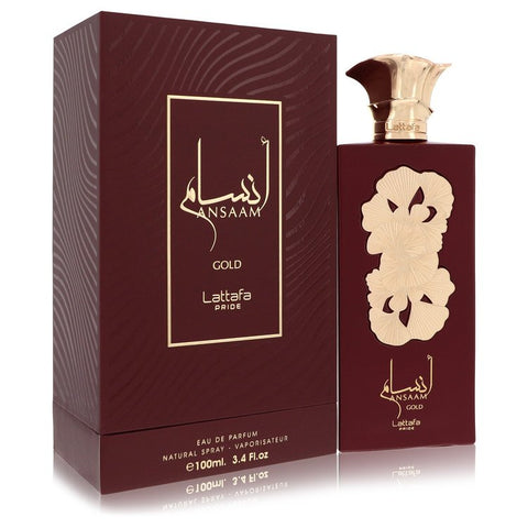Lattafa Pride Ansaam Gold by Lattafa - Eau De Parfum Spray (Unisex) 3.4 oz