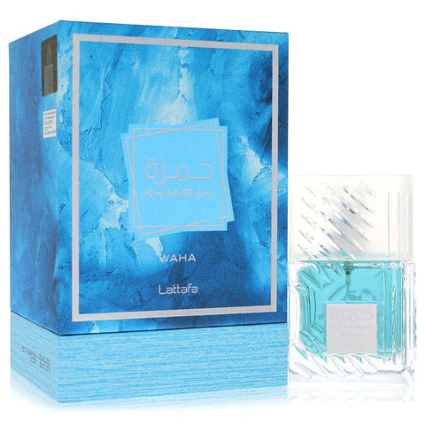 Lattafa Khamrah Waha by Lattafa - Eau De Parfum Spray (Unisex) 3.4 oz