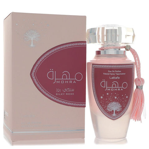 Lattafa Mohra Silky Rose by Lattafa - Eau De Parfum Spray 3.4 oz