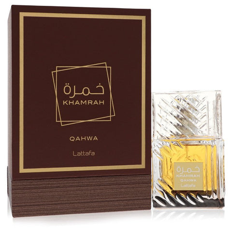 Lattafa Khamrah Qahwa by Lattafa - Eau De Parfum Spray (Unisex) 3.4 oz