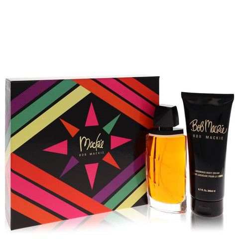 Mackie by Bob Mackie - Gift Set -- 3.4 oz Eau De Toilette Spray + 6.8 oz Body Cream