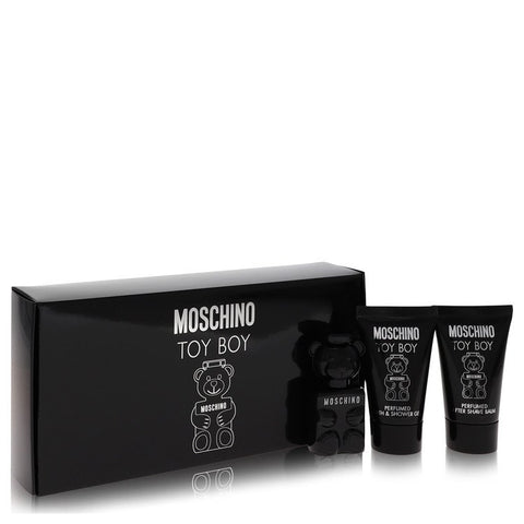 Moschino Toy Boy by Moschino - Gift Set -- .17 oz Mini EDP + .8 oz Shower Gel + .8 oz After Shave Balm
